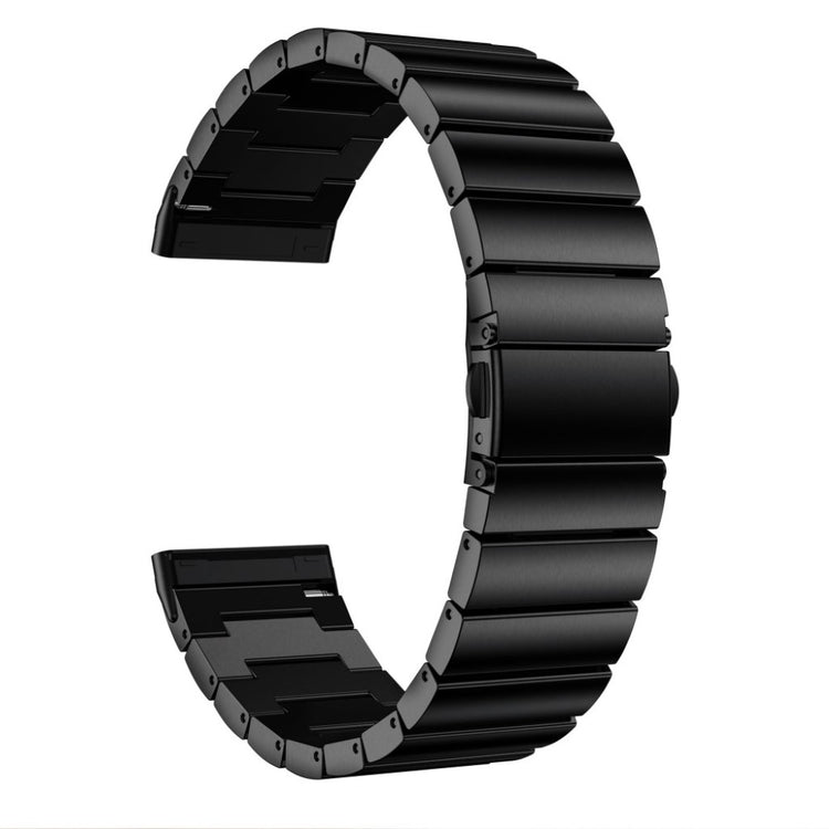Udsøgt Fitbit Versa 3 / Fitbit Sense Metal Rem - Sort#serie_1