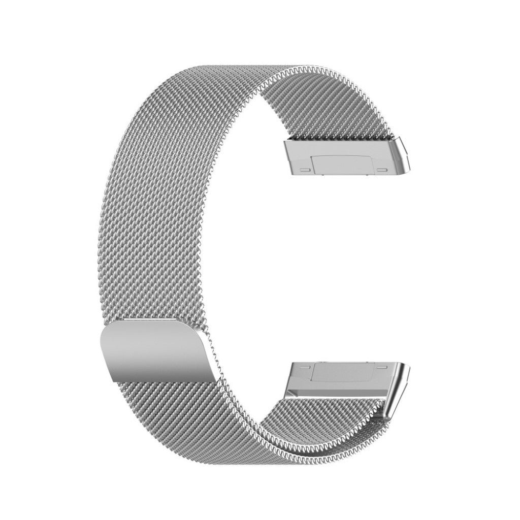 Kønt Fitbit Versa 3 / Fitbit Sense Metal Rem - Størrelse: L - Sølv#serie_5