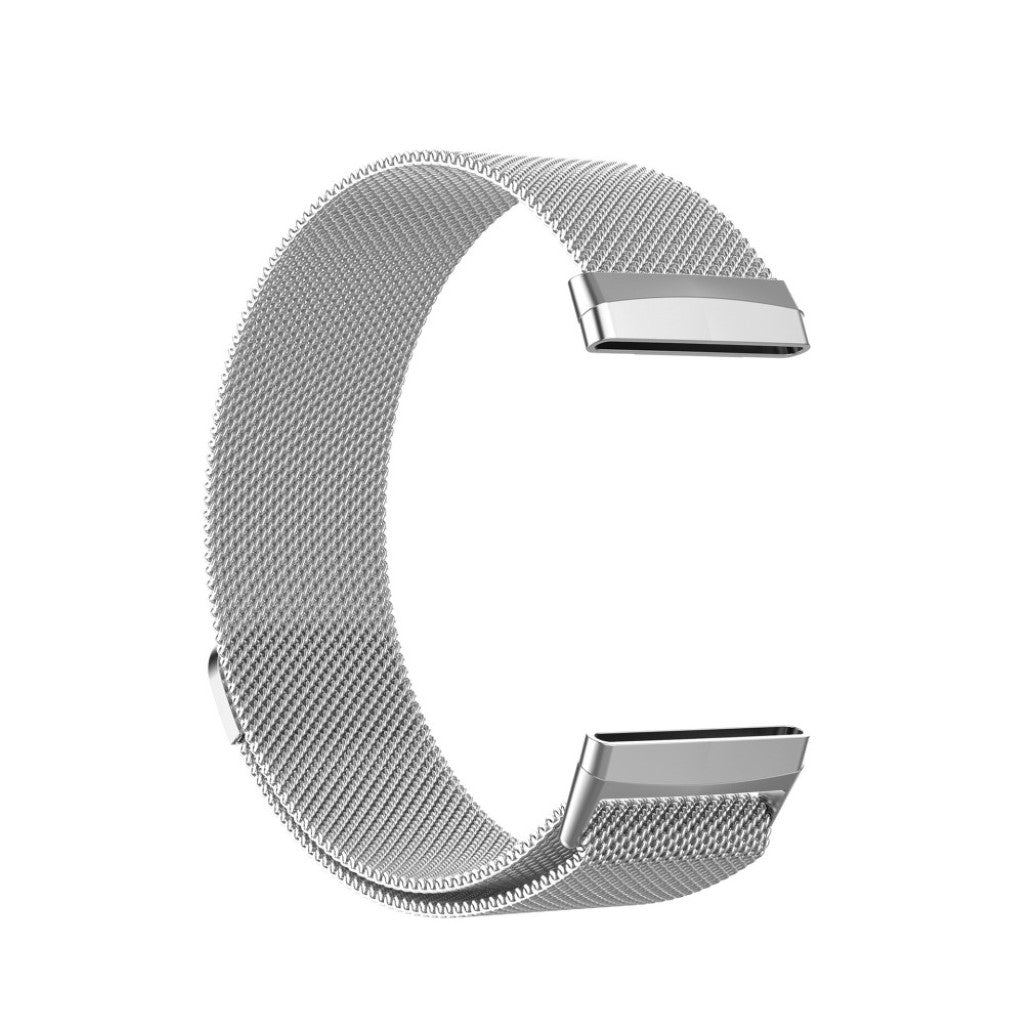 Kønt Fitbit Versa 3 / Fitbit Sense Metal Rem - Størrelse: L - Sølv#serie_5
