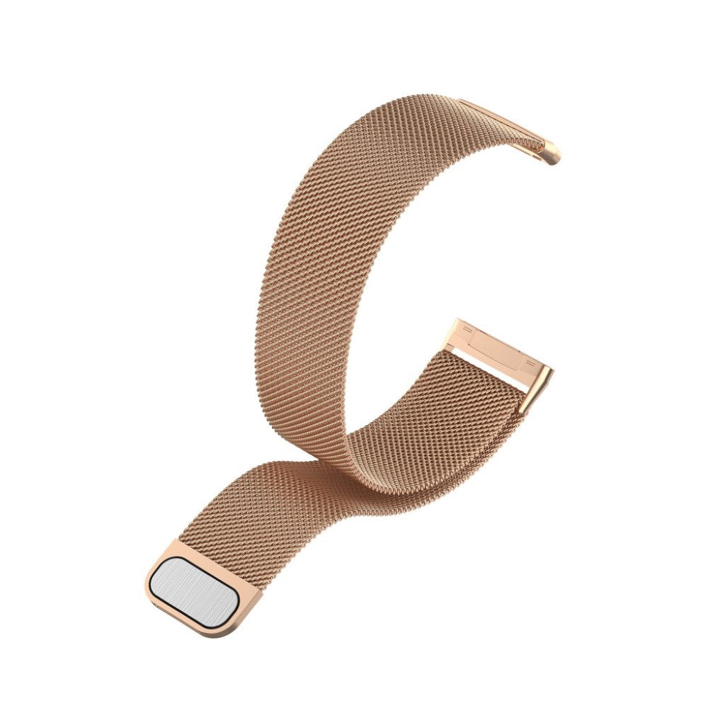 Kønt Fitbit Versa 3 / Fitbit Sense Metal Rem - Størrelse: L - Pink#serie_8