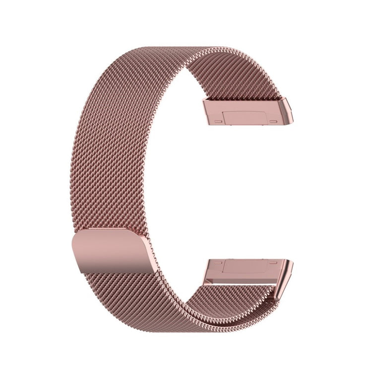 Kønt Fitbit Versa 3 / Fitbit Sense Metal Rem - Størrelse: L - Pink#serie_9