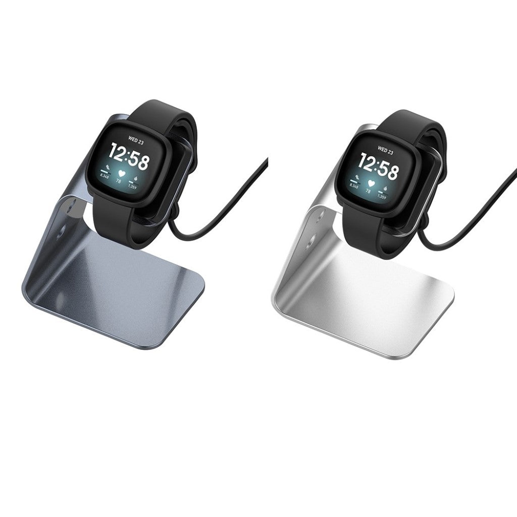 Metal Fitbit Versa 3 / Fitbit Sense Ladestation - Sølv#serie_2