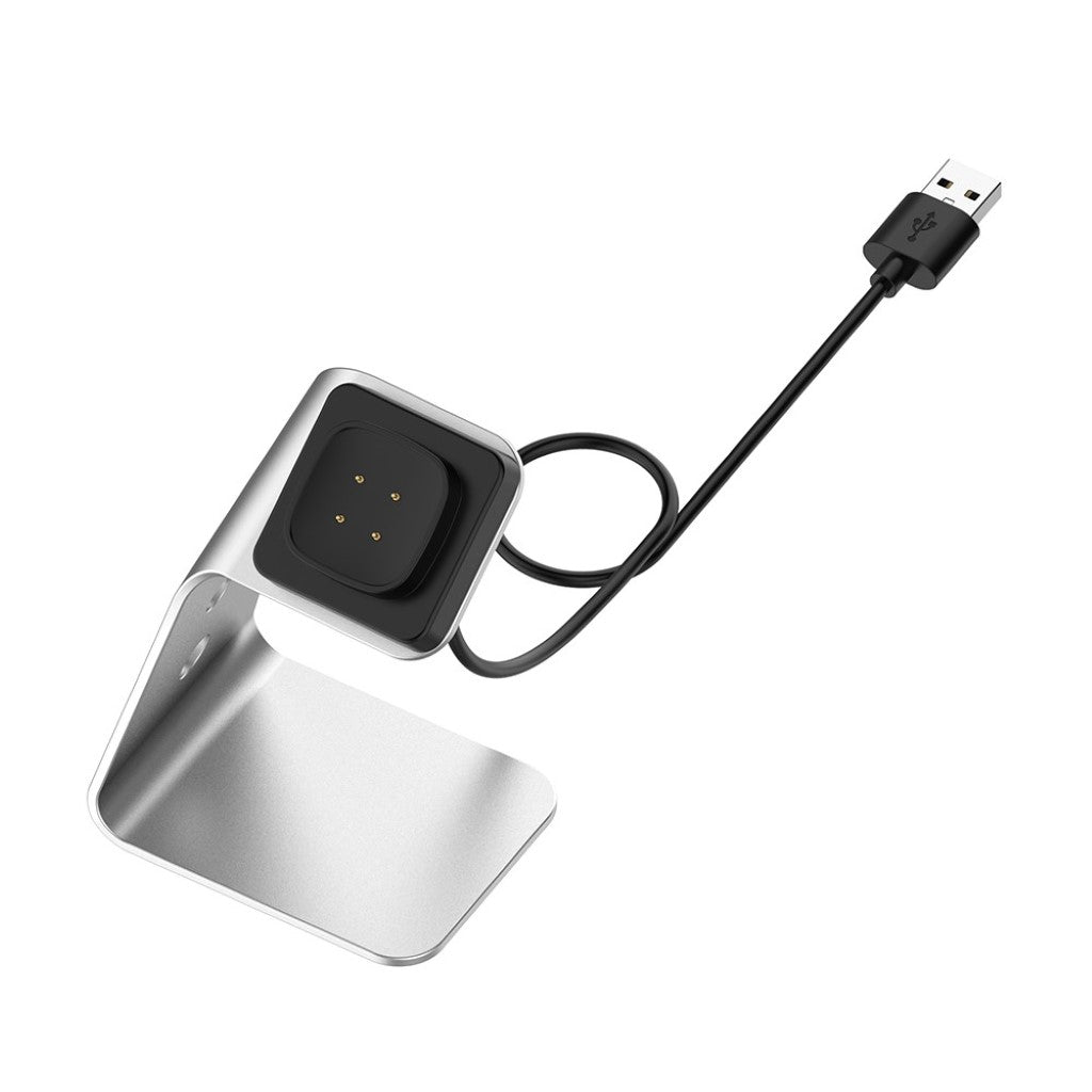 Metal Fitbit Versa 3 / Fitbit Sense Ladestation - Sølv#serie_2