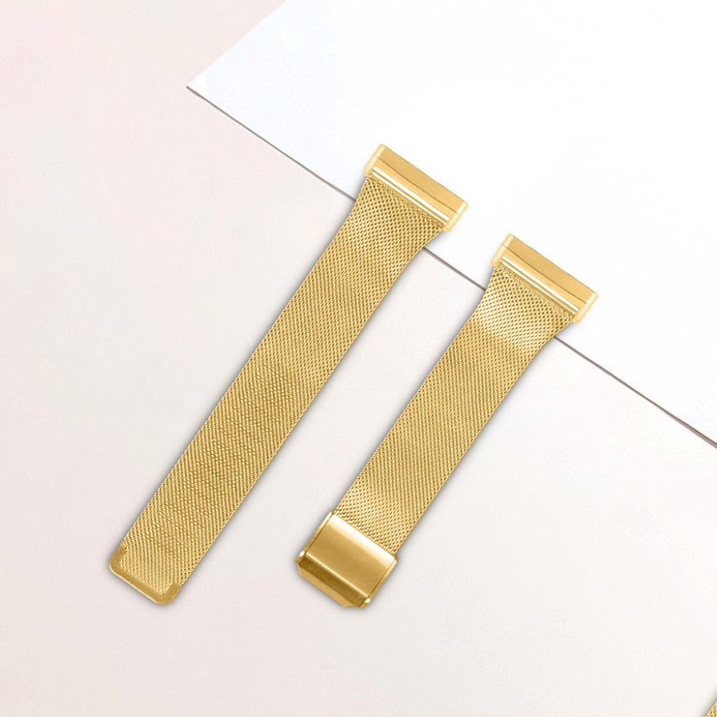 Meget holdbart Fitbit Versa 3 / Fitbit Sense Metal Rem - Guld#serie_3