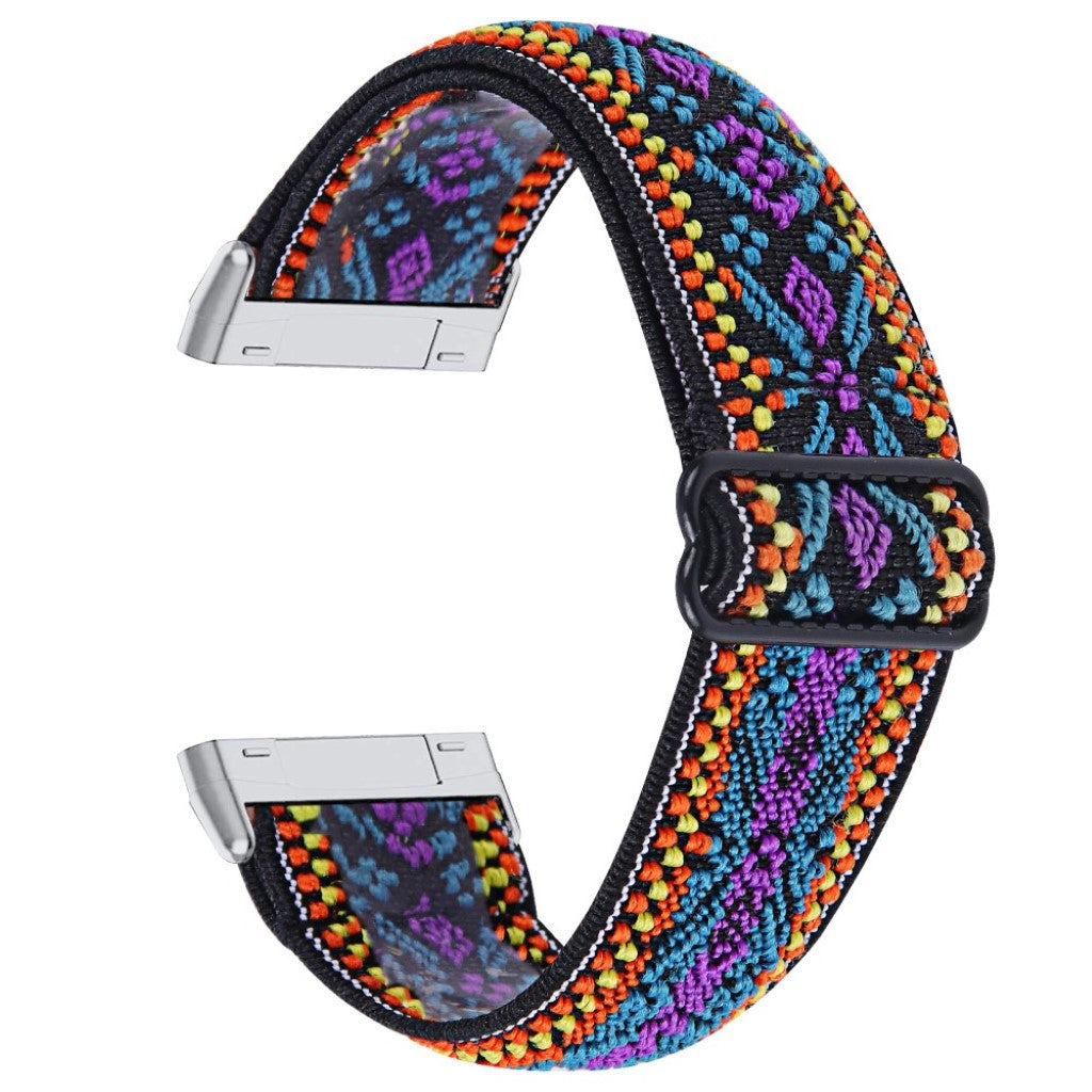 Helt vildt rart Fitbit Versa 3 / Fitbit Sense Nylon Rem - Flerfarvet#serie_5