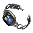 Riktigt bekvämt Fitbit Versa 3 Metall och Strass Armband