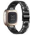Klassiskt Fitbit Versa 3 Metall och Strass Armband