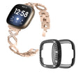 Fitbit Sense / Fitbit Versa 3 Metall Klockarmband med Skal