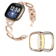 Fitbit Sense / Fitbit Versa 3 Metall Klockarmband med Skal