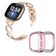 Fitbit Sense / Fitbit Versa 3 Metall Klockarmband med Skal