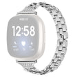 Riktigt tufft Fitbit Versa 3 Metall och Strass Armband