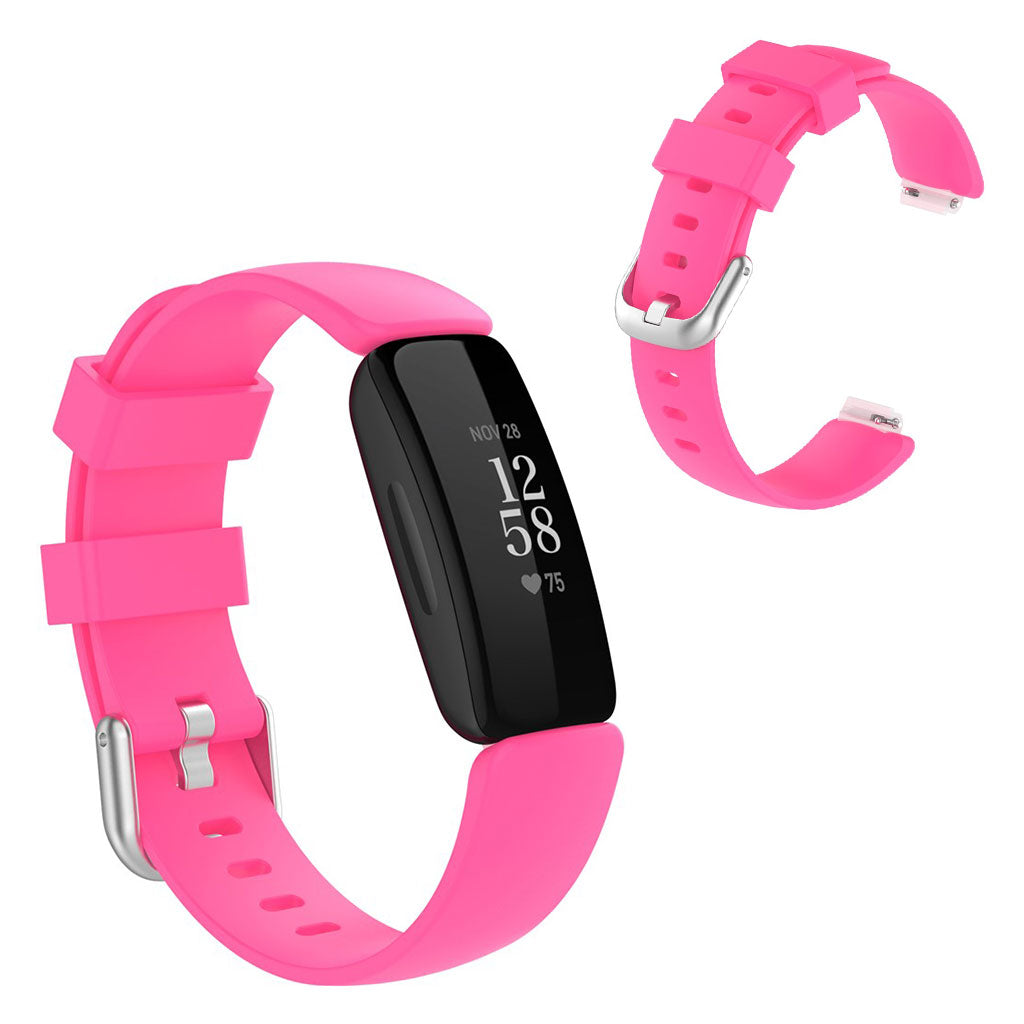 Mega pænt Fitbit Inspire 2 Silikone Rem - Størrelse: L - Pink#serie_3