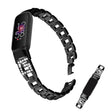 Underbart Fitbit Luxe Metall och Strass Armband