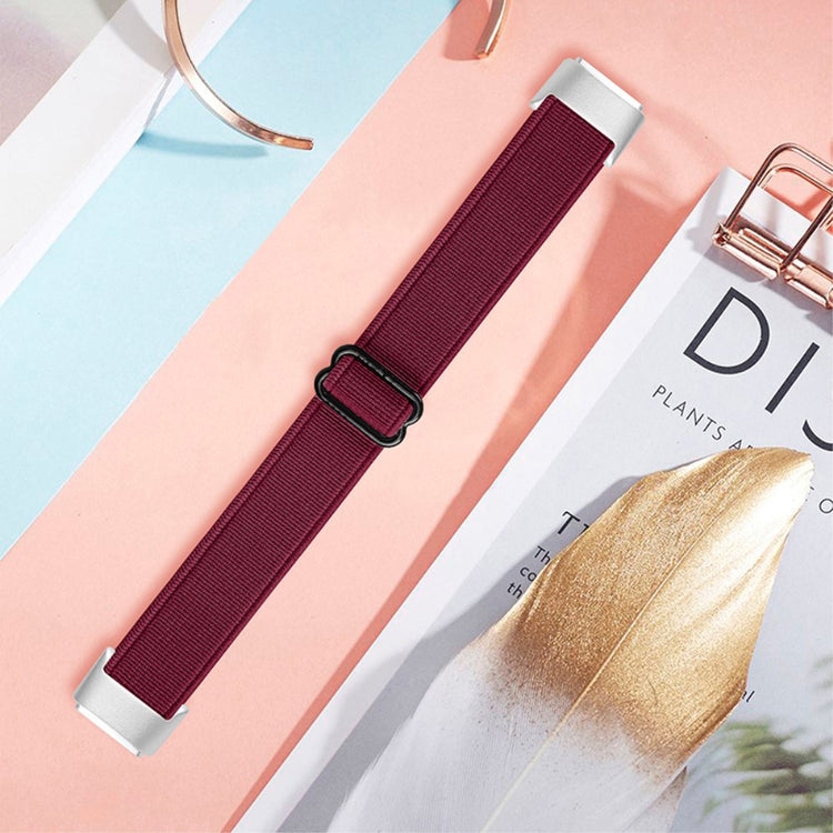 Helt vildt flot Fitbit Luxe Nylon Rem - Rød#serie_5