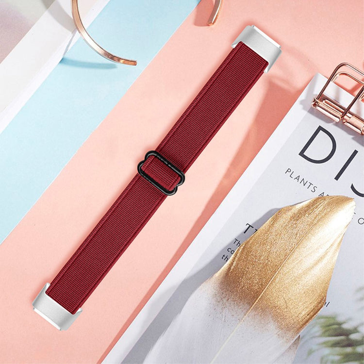 Helt vildt flot Fitbit Luxe Nylon Rem - Rød#serie_9