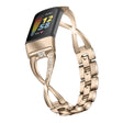 Oerhört häftigt Fitbit Charge 5 Metall och Strass Armband