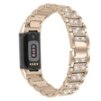 Underbart Fitbit Charge 5 Metall och Strass Armband
