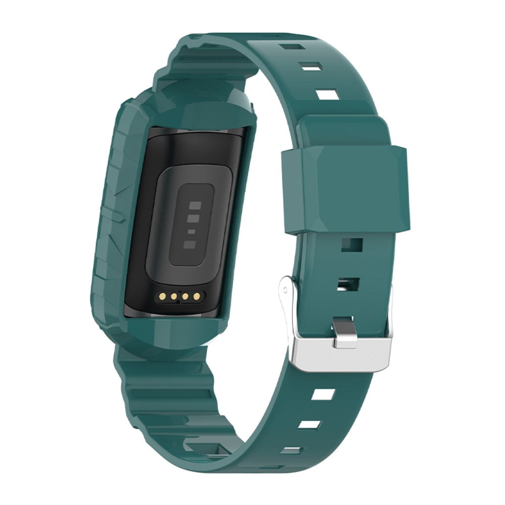 Helt vildt sejt Universal Fitbit Silikone Rem - Grøn#serie_9