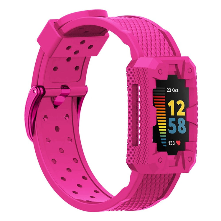Helt vildt skøn Fitbit Charge 5 Silikone Rem - Pink#serie_6