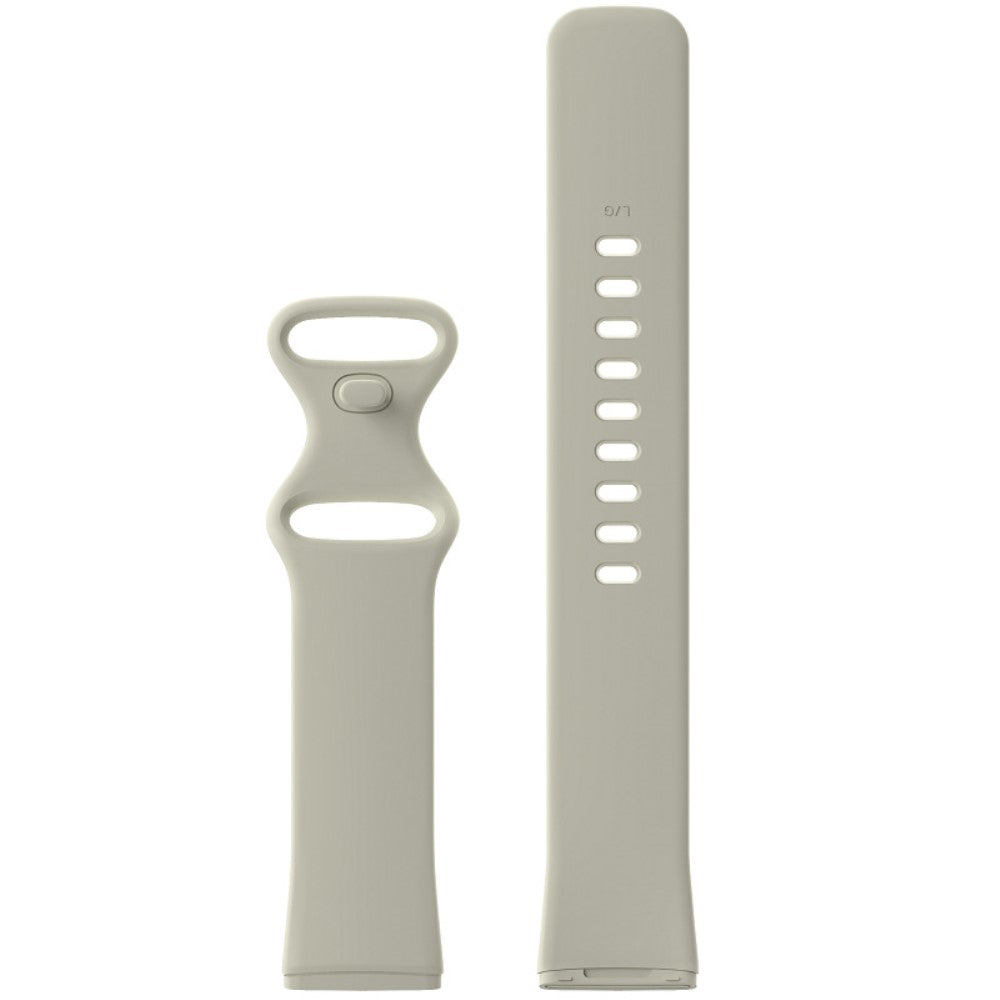 Mega hårdfør Universal Fitbit Silikone Rem - Størrelse: L - Hvid#serie_16