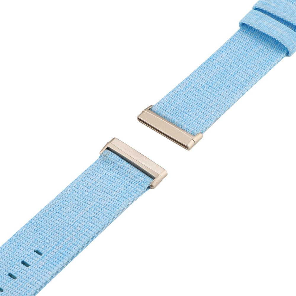 Super elegant Fitbit Sense 2 / Fitbit Versa 4 Nylon Rem - Blå#serie_6