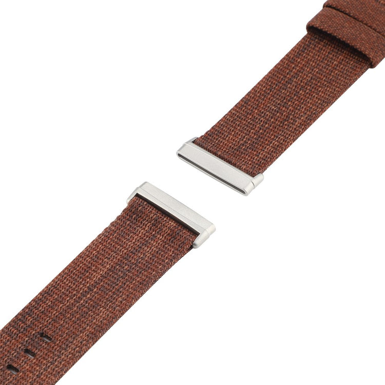 Super elegant Fitbit Sense 2 / Fitbit Versa 4 Nylon Rem - Brun#serie_8
