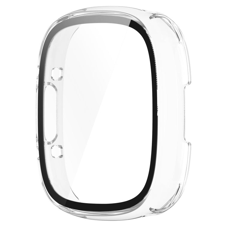 Alle Tiders Fitbit Sense 2 / Fitbit Versa 4 Cover med Skærmbeskytter i Plastik og Hærdet Glas - Gennemsigtig#serie_2