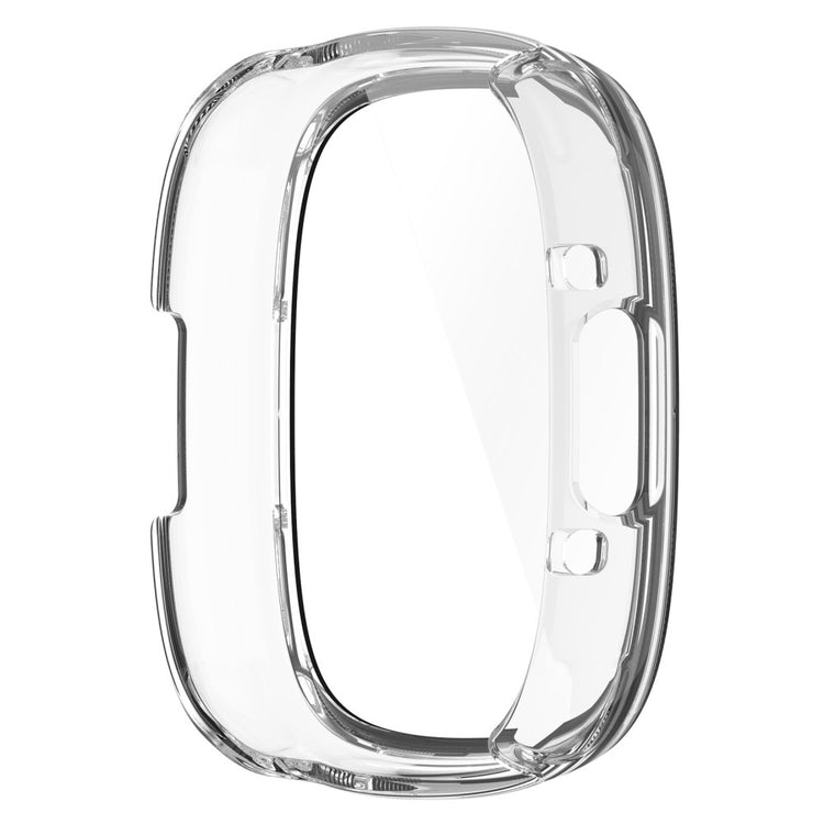 Alle Tiders Fitbit Sense 2 / Fitbit Versa 4 Cover med Skærmbeskytter i Plastik og Hærdet Glas - Gennemsigtig#serie_2
