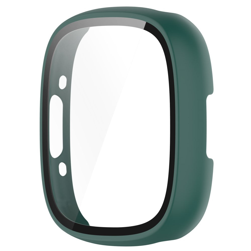 Alle Tiders Fitbit Sense 2 / Fitbit Versa 4 Cover med Skærmbeskytter i Plastik og Hærdet Glas - Grøn#serie_3