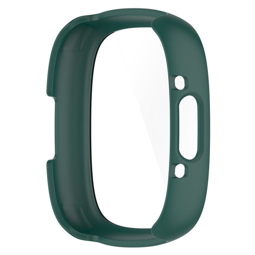 Alle Tiders Fitbit Sense 2 / Fitbit Versa 4 Cover med Skærmbeskytter i Plastik og Hærdet Glas - Grøn#serie_3