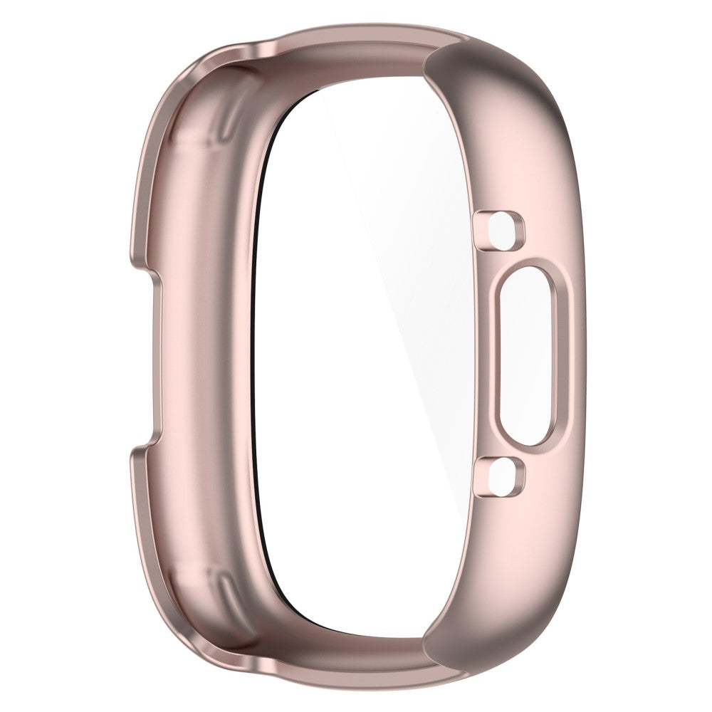 Alle Tiders Fitbit Sense 2 / Fitbit Versa 4 Cover med Skærmbeskytter i Plastik og Hærdet Glas - Pink#serie_5