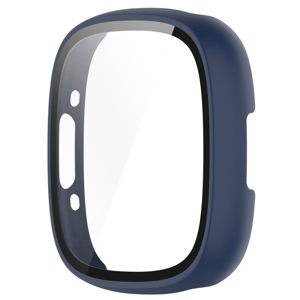 Alle Tiders Fitbit Sense 2 / Fitbit Versa 4 Cover med Skærmbeskytter i Plastik og Hærdet Glas - Blå#serie_6