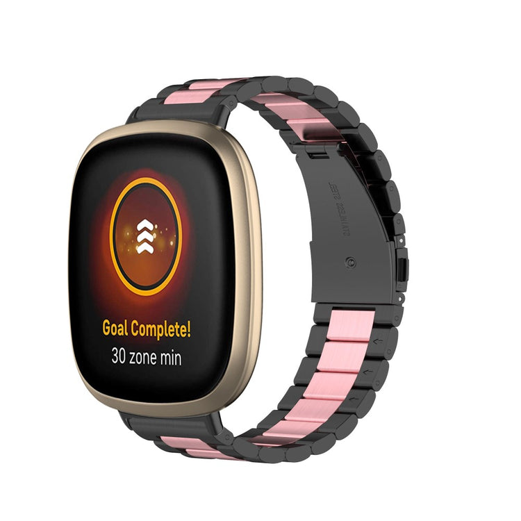 Klassisk Universal Fitbit Metal Rem - Pink#serie_1