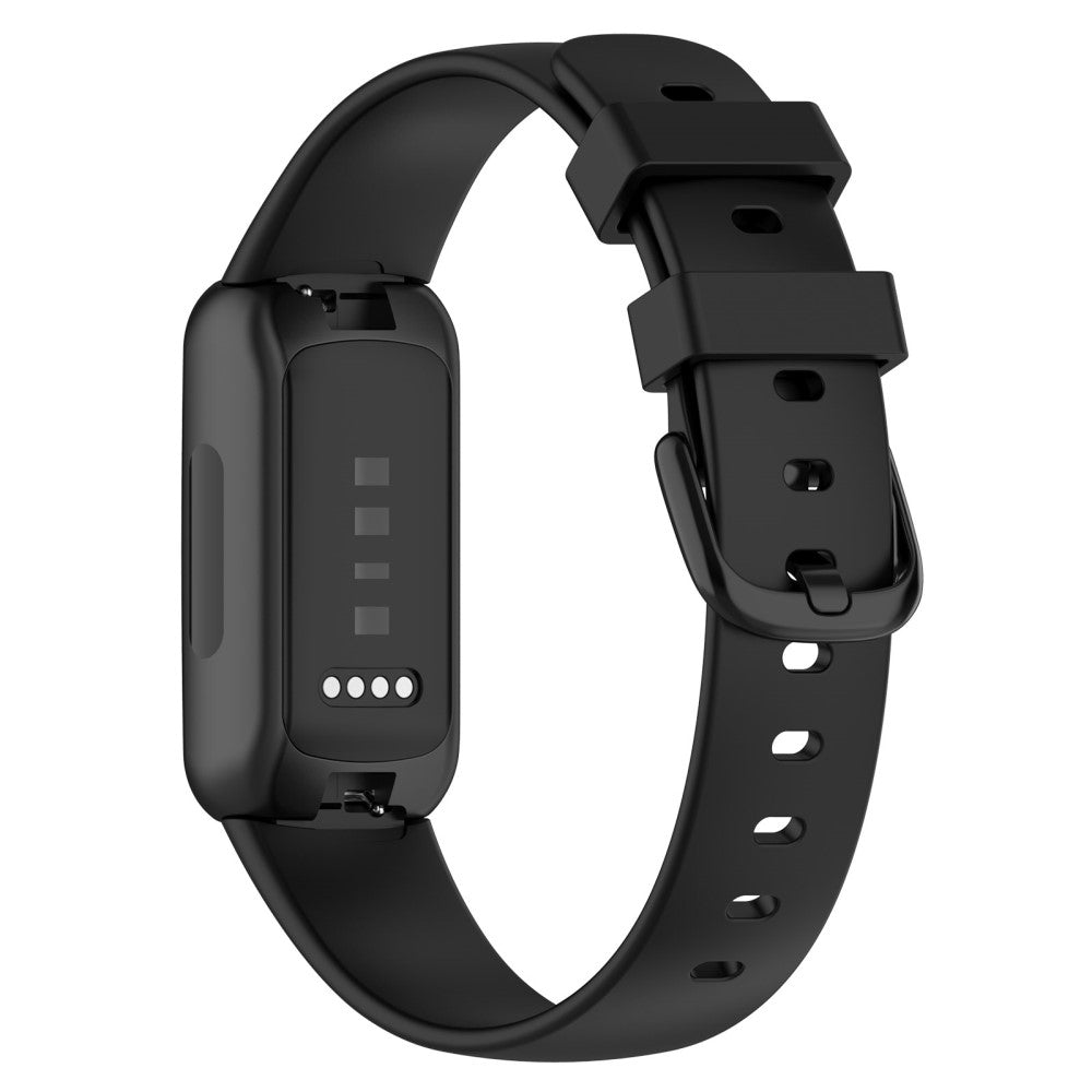 Mega elegant Fitbit Inspire 3 Silikone Rem - Størrelse: L - Sort#serie_2