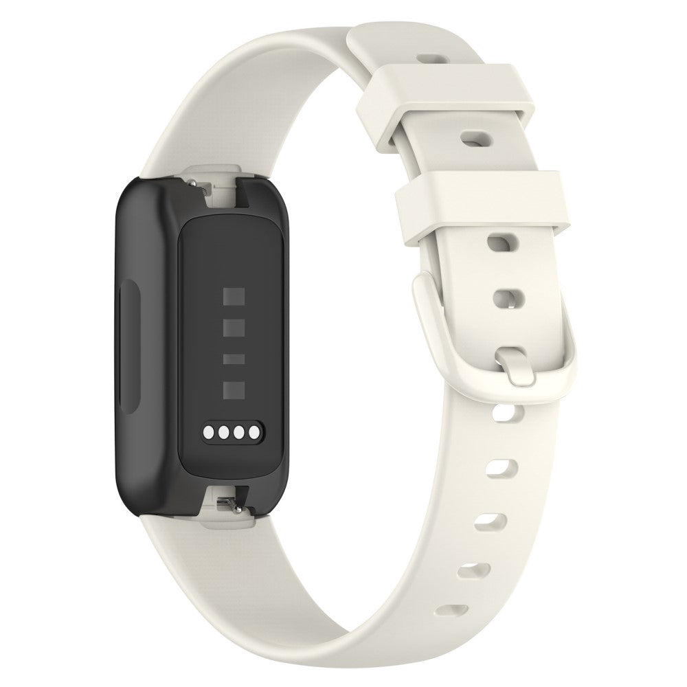 Mega elegant Fitbit Inspire 3 Silikone Rem - Størrelse: L - Hvid#serie_9