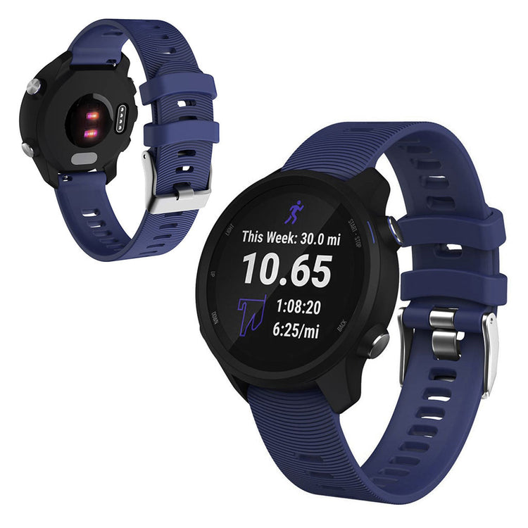 Mega smuk Universal Garmin Silikone Rem - Blå#serie_11