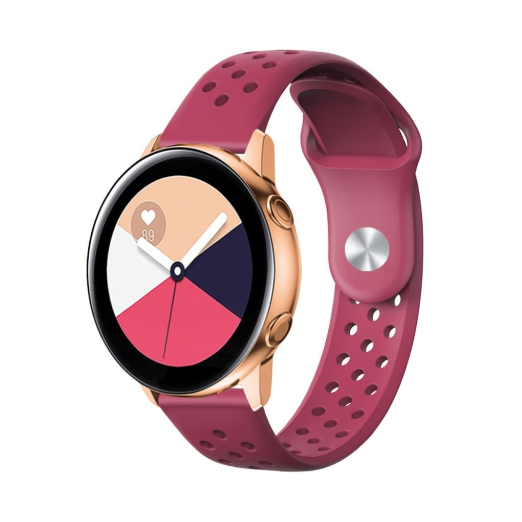 Super fed Universal Garmin Silikone Rem - Rød#serie_4