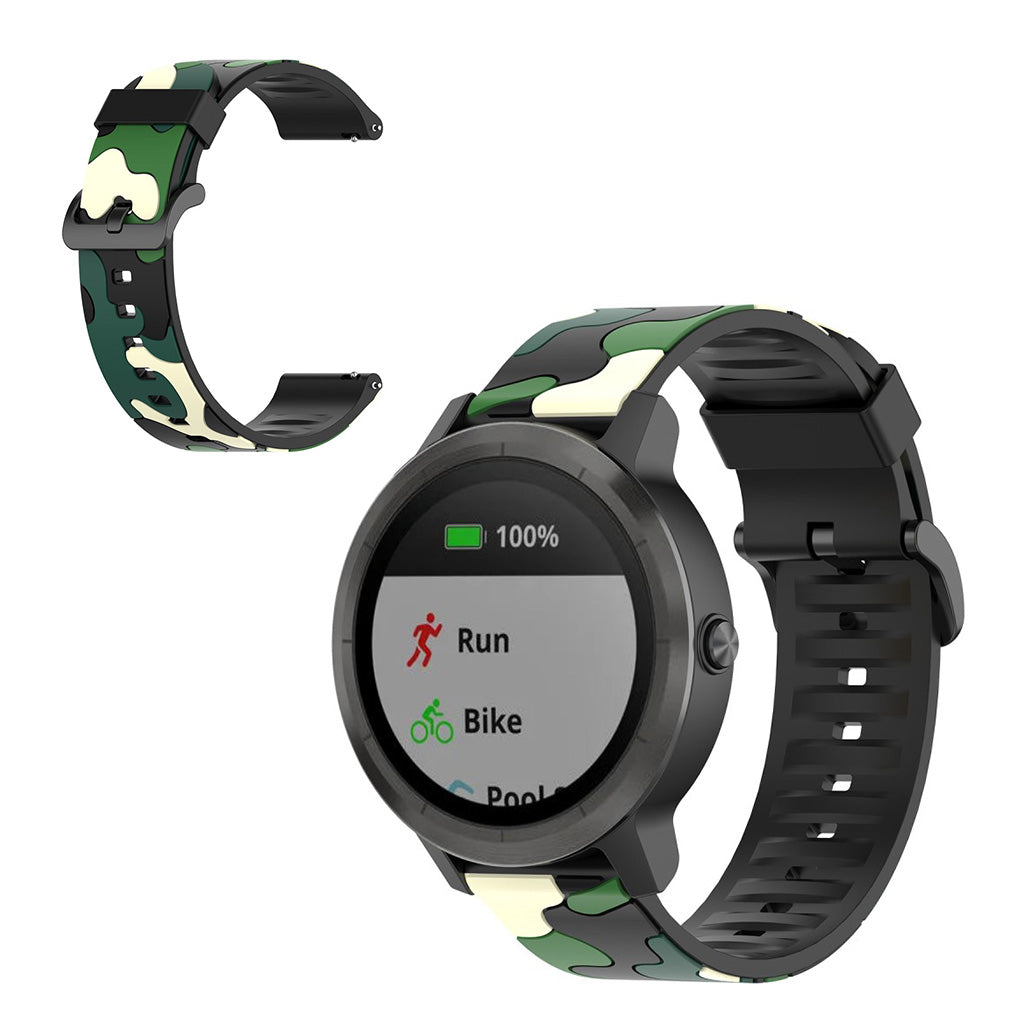  Garmin Vivoactive 3 / Garmin Forerunner 245 Silikone Rem - Grøn#serie_1