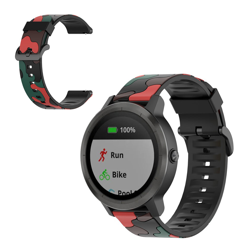  Garmin Vivoactive 3 / Garmin Forerunner 245 Silikone Rem - Rød#serie_3