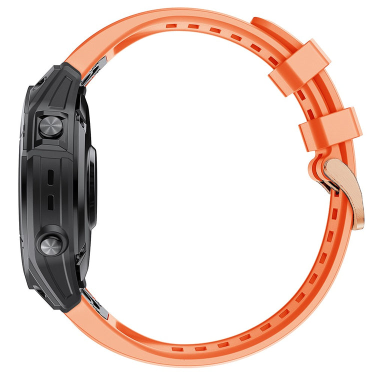 Helt vildt flot Garmin Fenix 7S Silikone Rem - Orange#serie_4