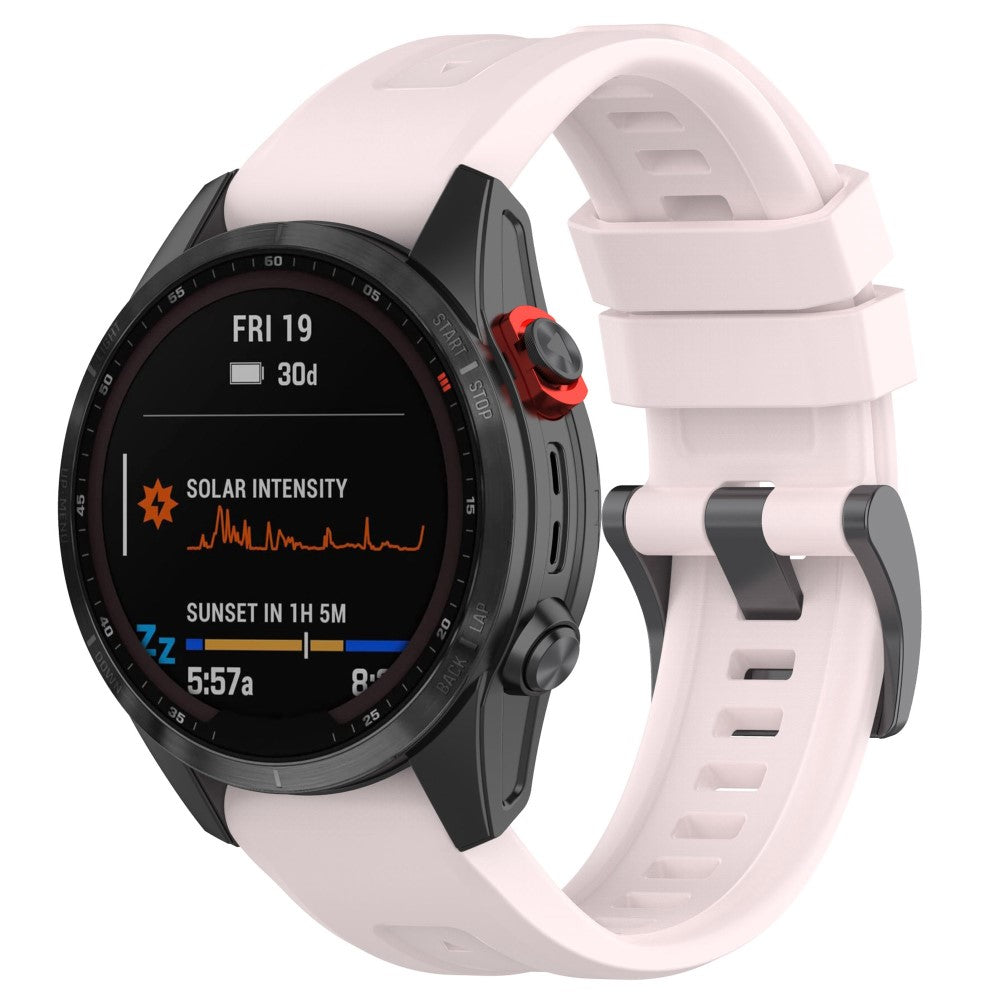 Mega slidstærk Universal Garmin Silikone Rem - Pink#serie_2