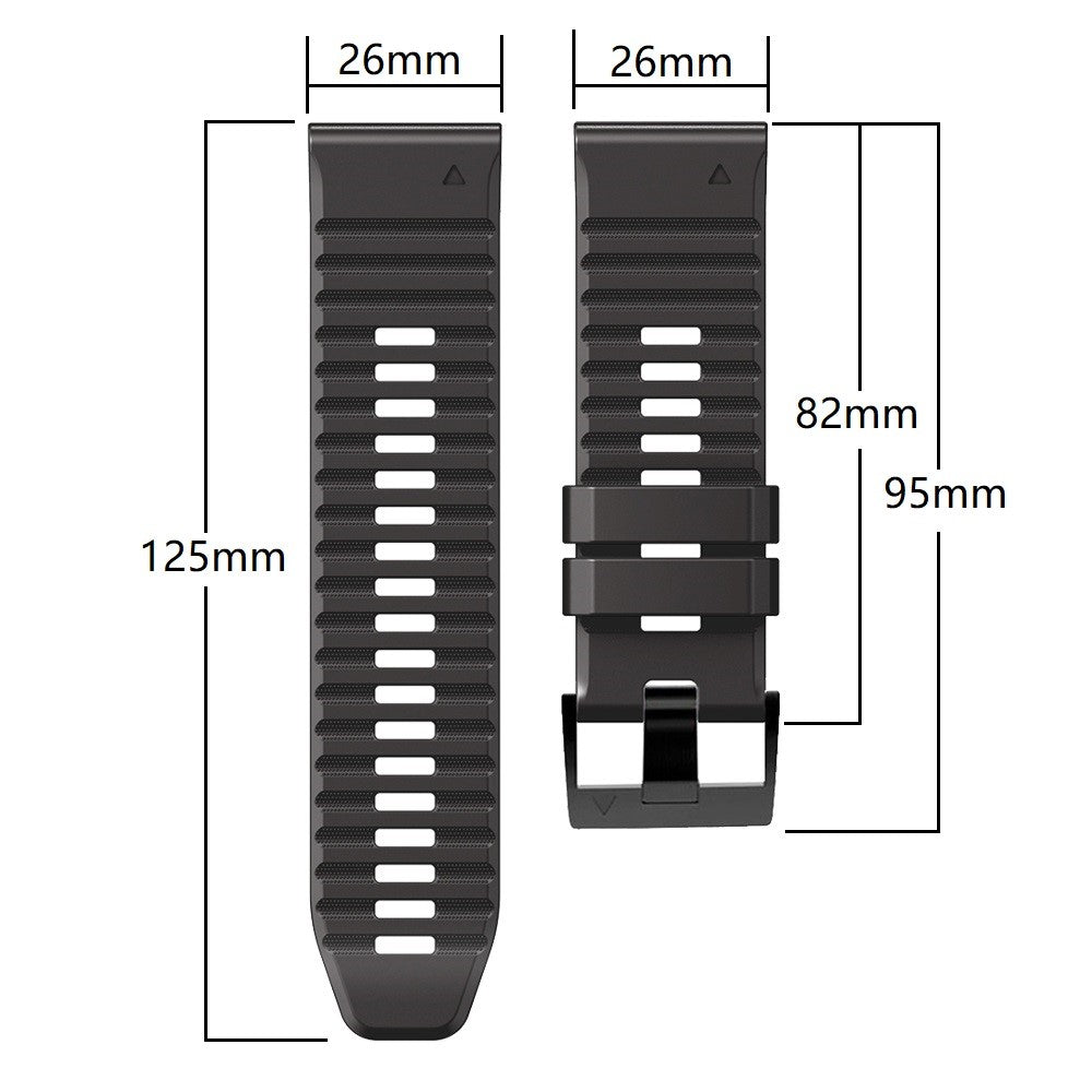Smuk Universal Silikone Rem - Rød#serie_8