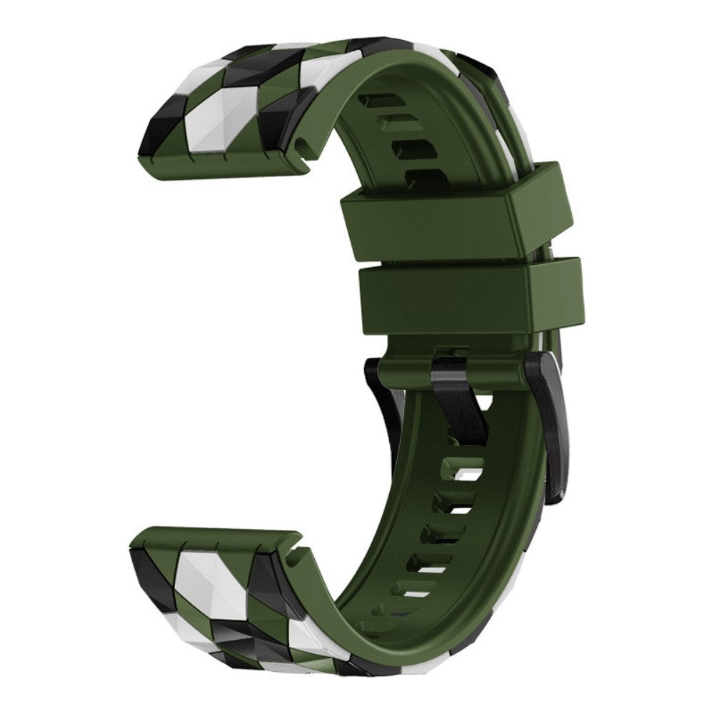 Rigtigt Flot Silikone Universal Rem passer til Smartwatch - Grøn#serie_6