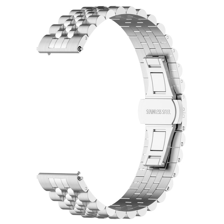 Meget Hårdfør Metal Universal Rem passer til Garmin Smartwatch - Sølv#serie_1