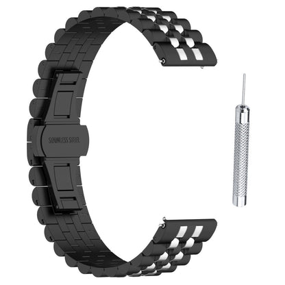 Mega Skøn Metal Universal Rem passer til Garmin Smartwatch - Sort#serie_2