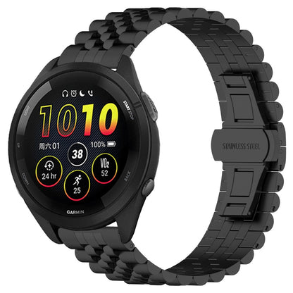 Mega Skøn Metal Universal Rem passer til Garmin Smartwatch - Sort#serie_3