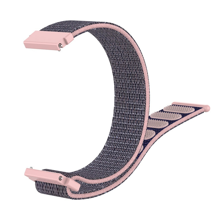 Helt Vildt Skøn Nylon Universal Rem passer til Smartwatch - Pink#serie_4