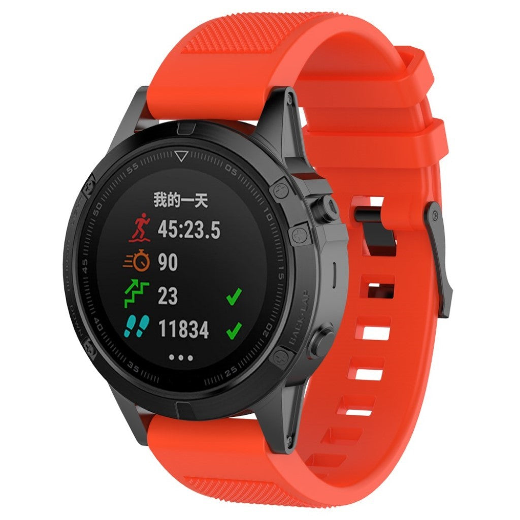 Fed Garmin Approach S60 Silikone Rem - Orange#serie_7