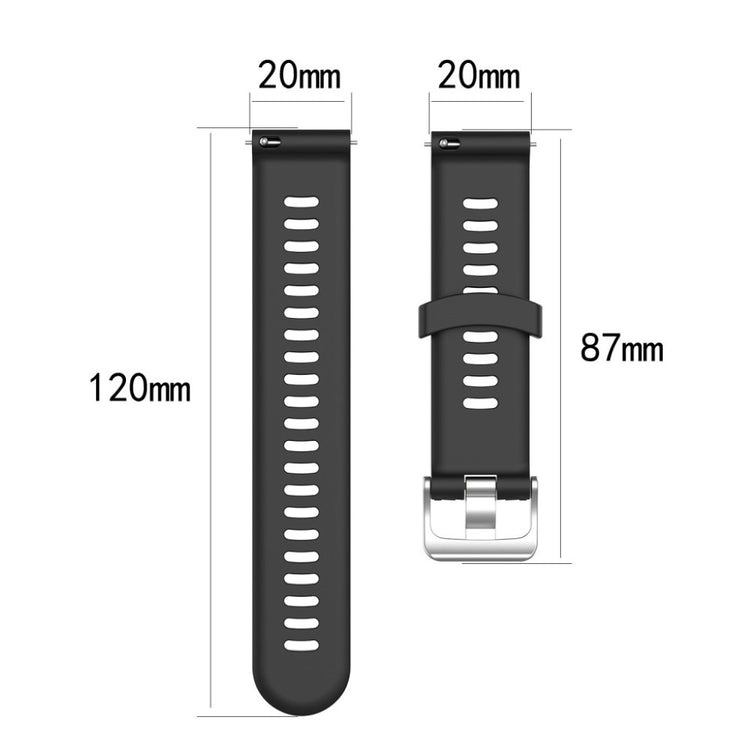 Rigtigt sejt Garmin Forerunner 245 Silikone Rem - Sort#serie_1