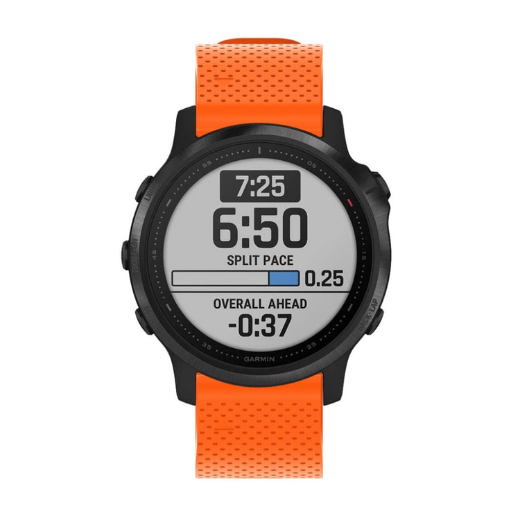 Helt vildt nydelig Garmin Fenix 6S Silikone Rem - Orange#serie_5